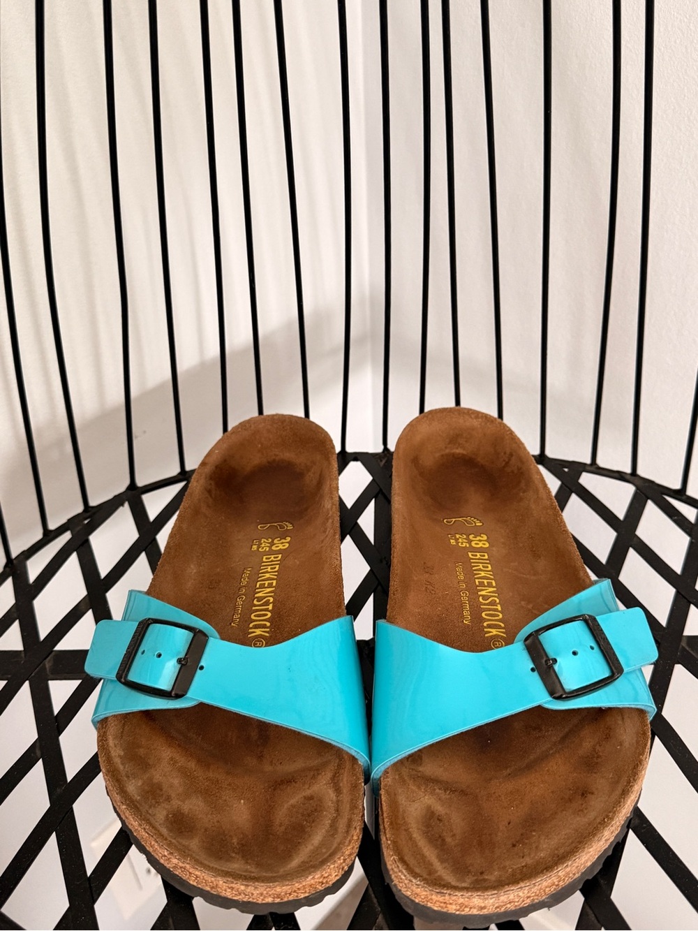Birkenstock Turquoise Madrid Single Strap Sandals